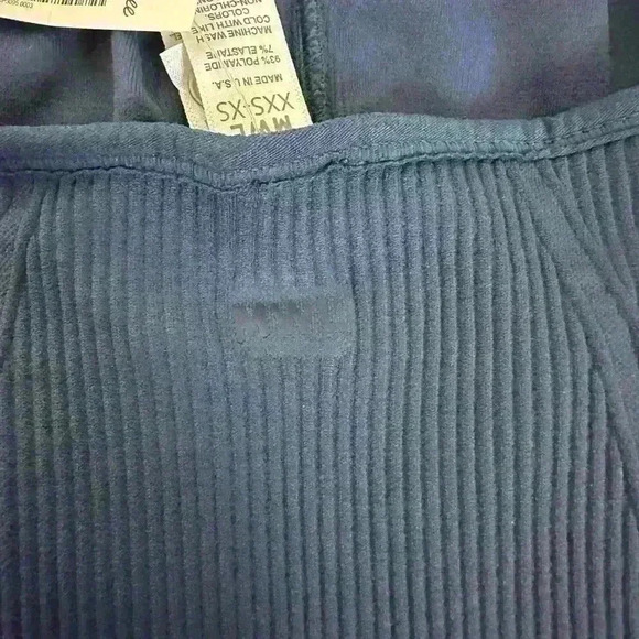 Madewell Seamless Halter Biker Unitard Blue Size XXS/XS - Picture 5 of 7